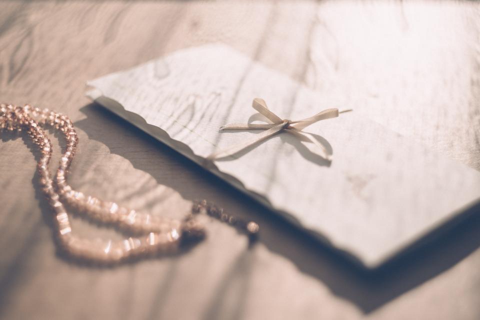 A formal letter on a desk
